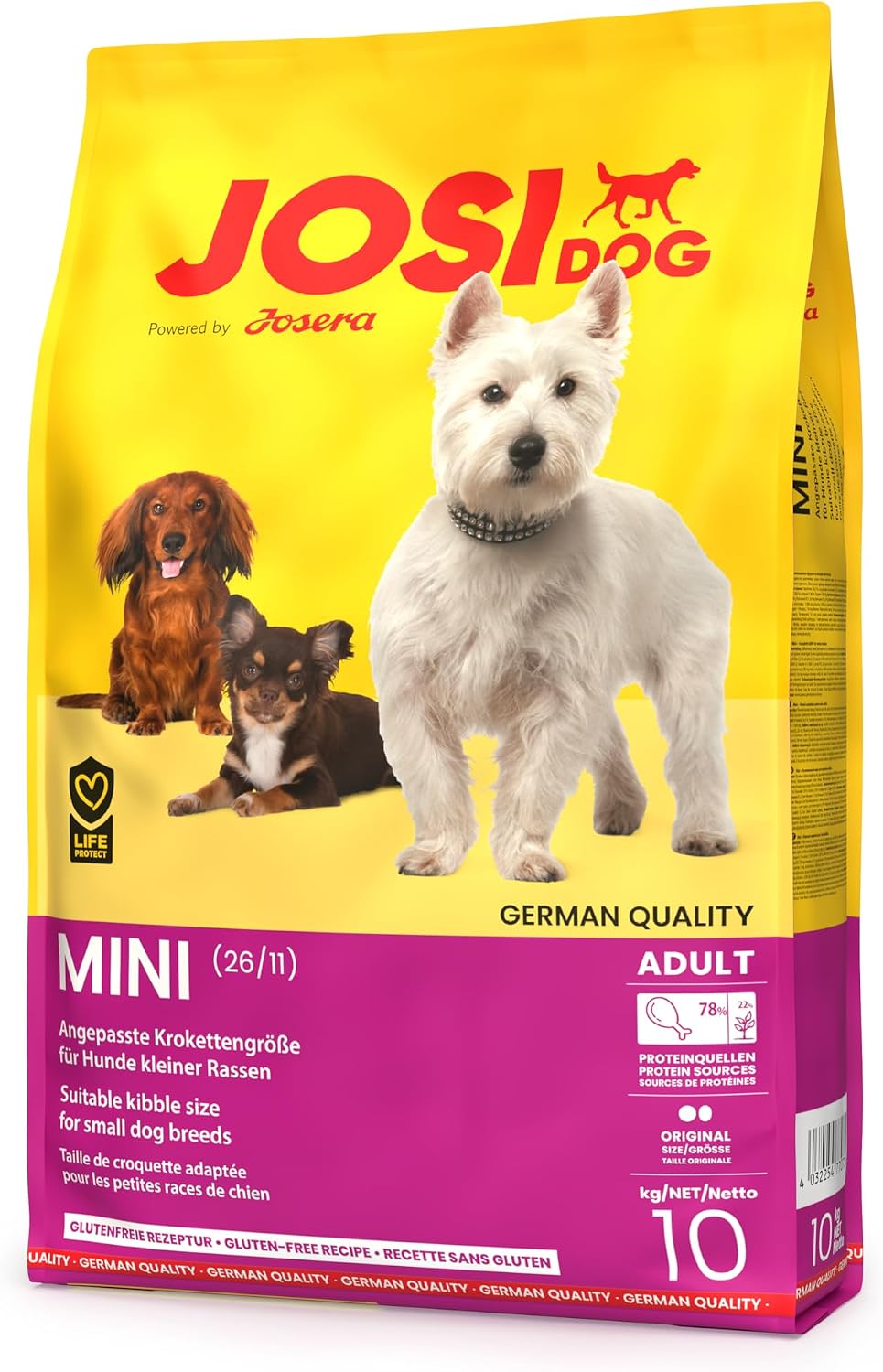 Hundefutter Trockenfutter verschiedene Sorten fuer kleine Rassen