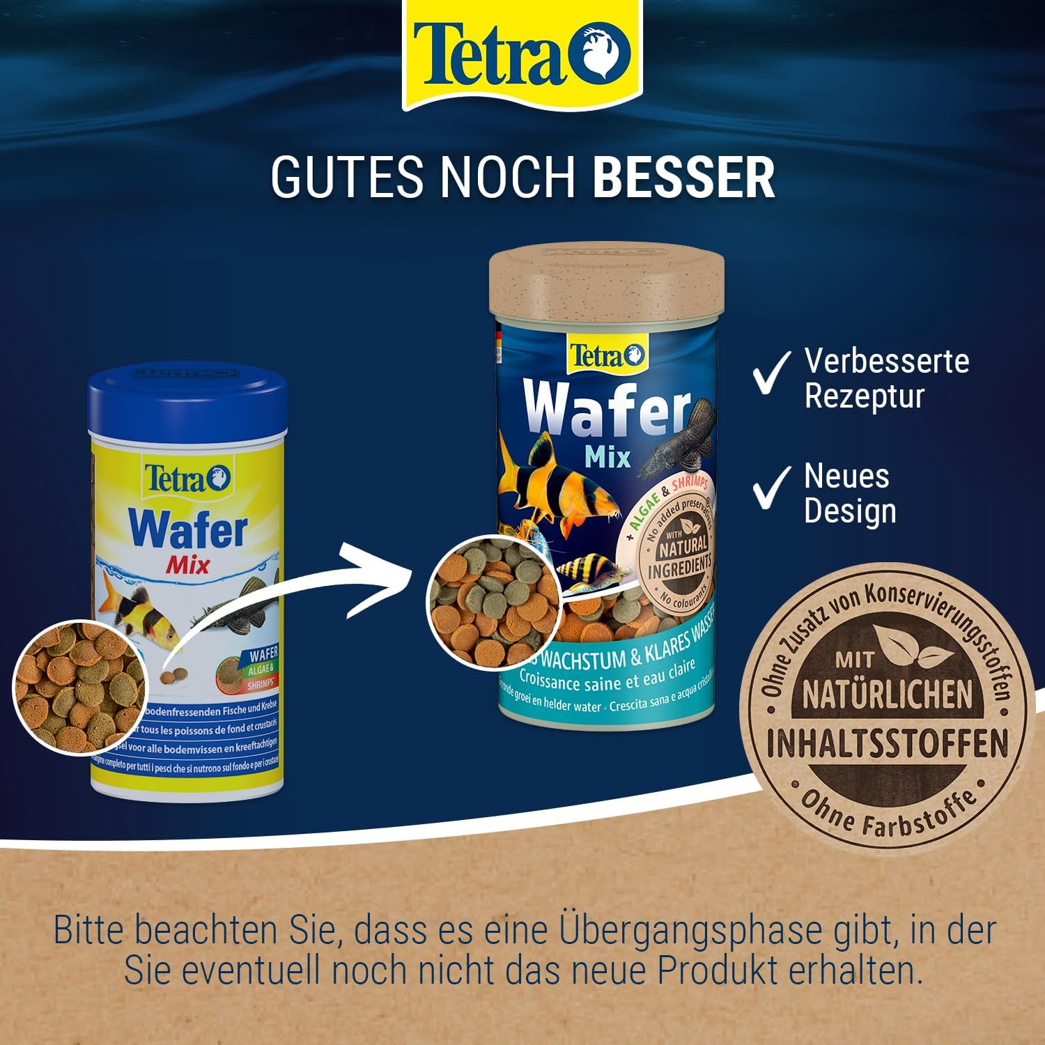 Tetra Wafer Mix Fischfutter fuer Bodenfische, Welse und Krebse