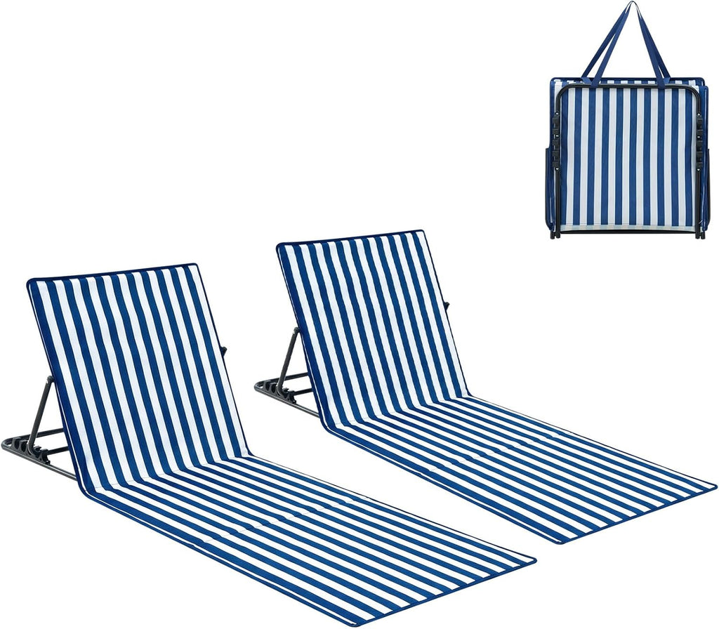 Palawano Sonnenliege verstellbar 5 Positionen leicht tragbar fuer Garten Strand