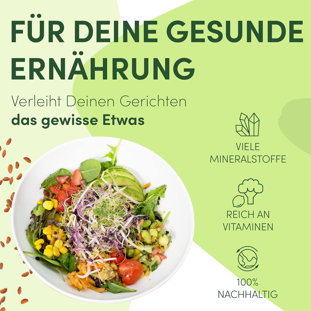 Kressesieb Keramikschale mit Edelstahlsieb Kresse Anzuchtset