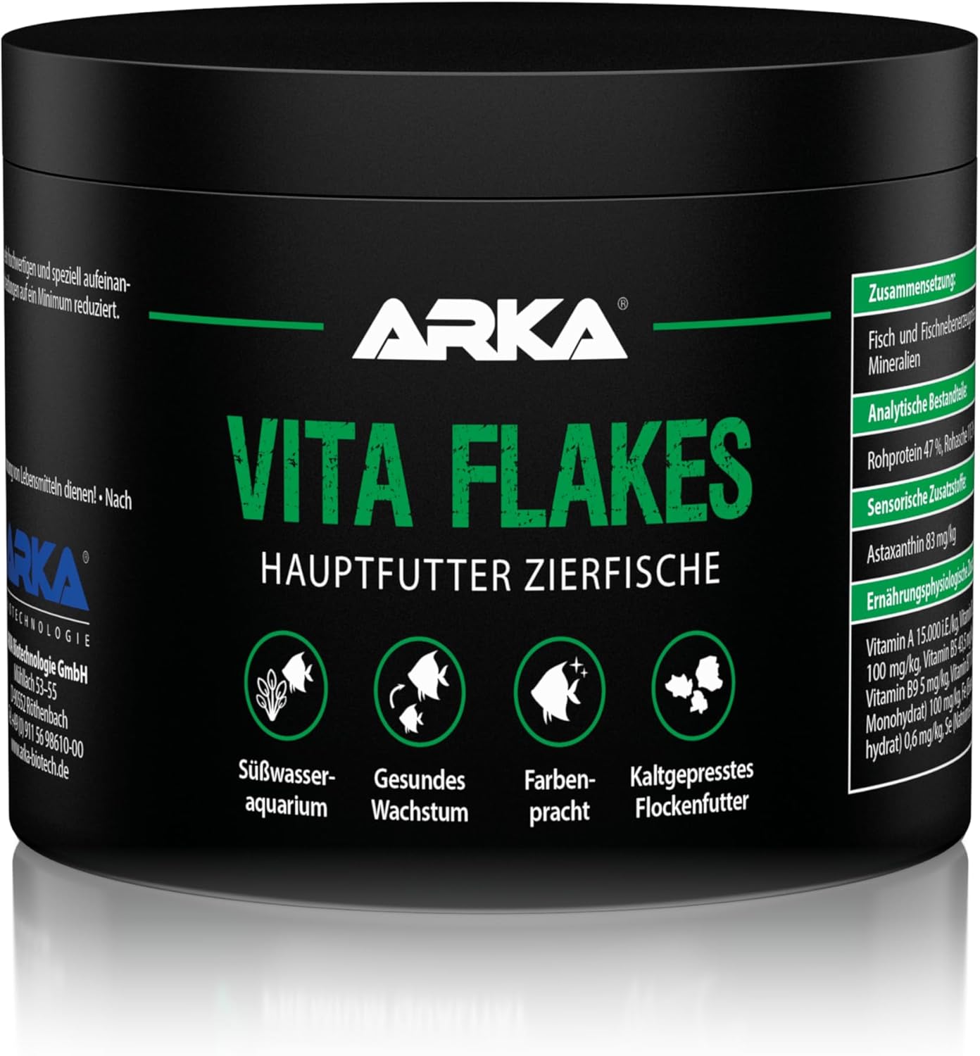 ARKA Vita Flakes Flockenfutter Zierfische kaltgepresst Farbenpracht