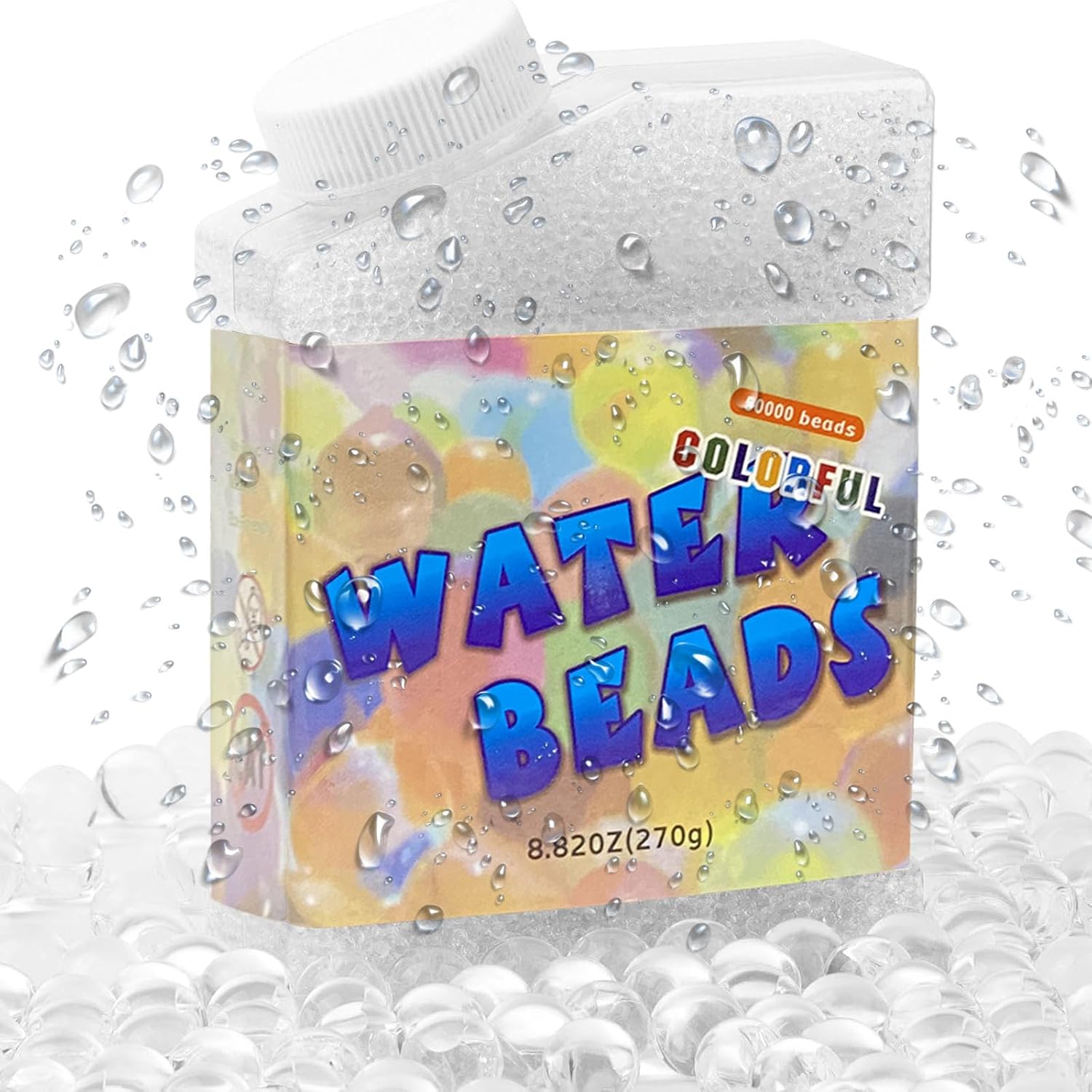 Wasserperlen 50.000 Stueck bunt - ungiftig, biologisch abbaubar, Deko