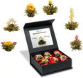 Creano Teeblumen Geschenkbox 6 Sorten Magnetbox Weiss Gruen Schwarz, verschiedene