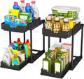 Unter-Waschbecken Organizer 2er Set Regal mit Haken fuer Kueche Bad