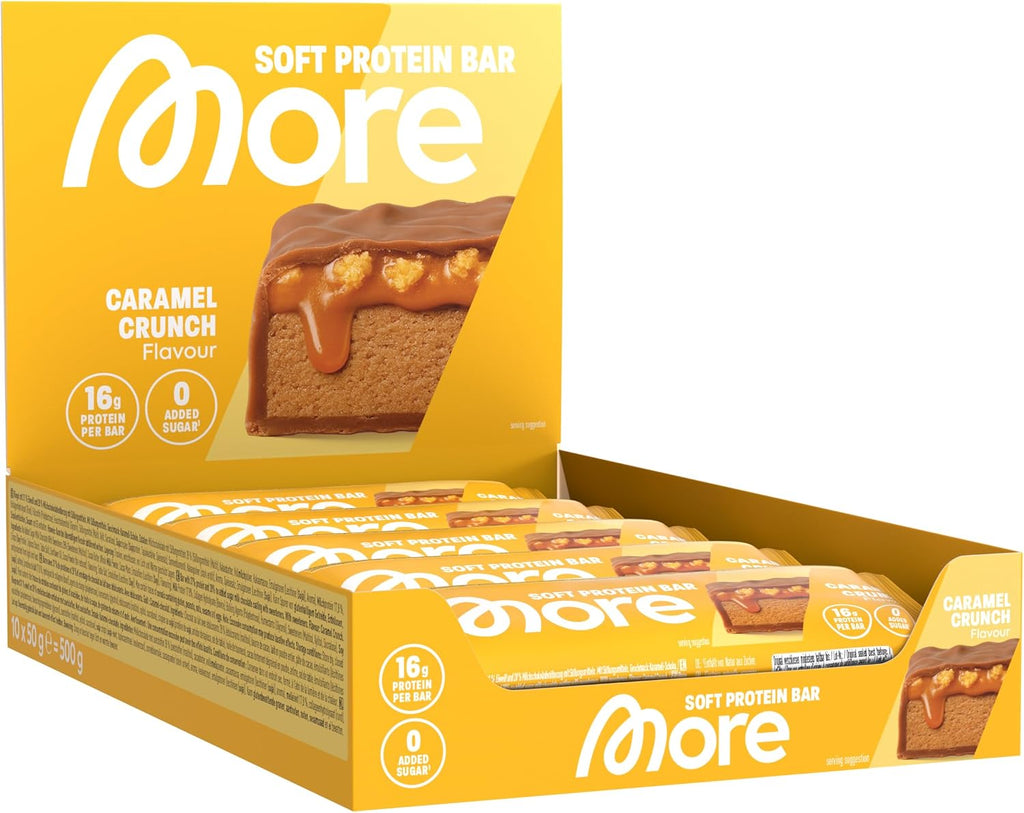 MORE Soft Protein Bar 10 x - Milky Candy Cream, verschiedene Sorten