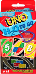 Mattel Games UNO H2O To Go wasserfestes Kartenspiel mit Karabiner 2-10 Spieler