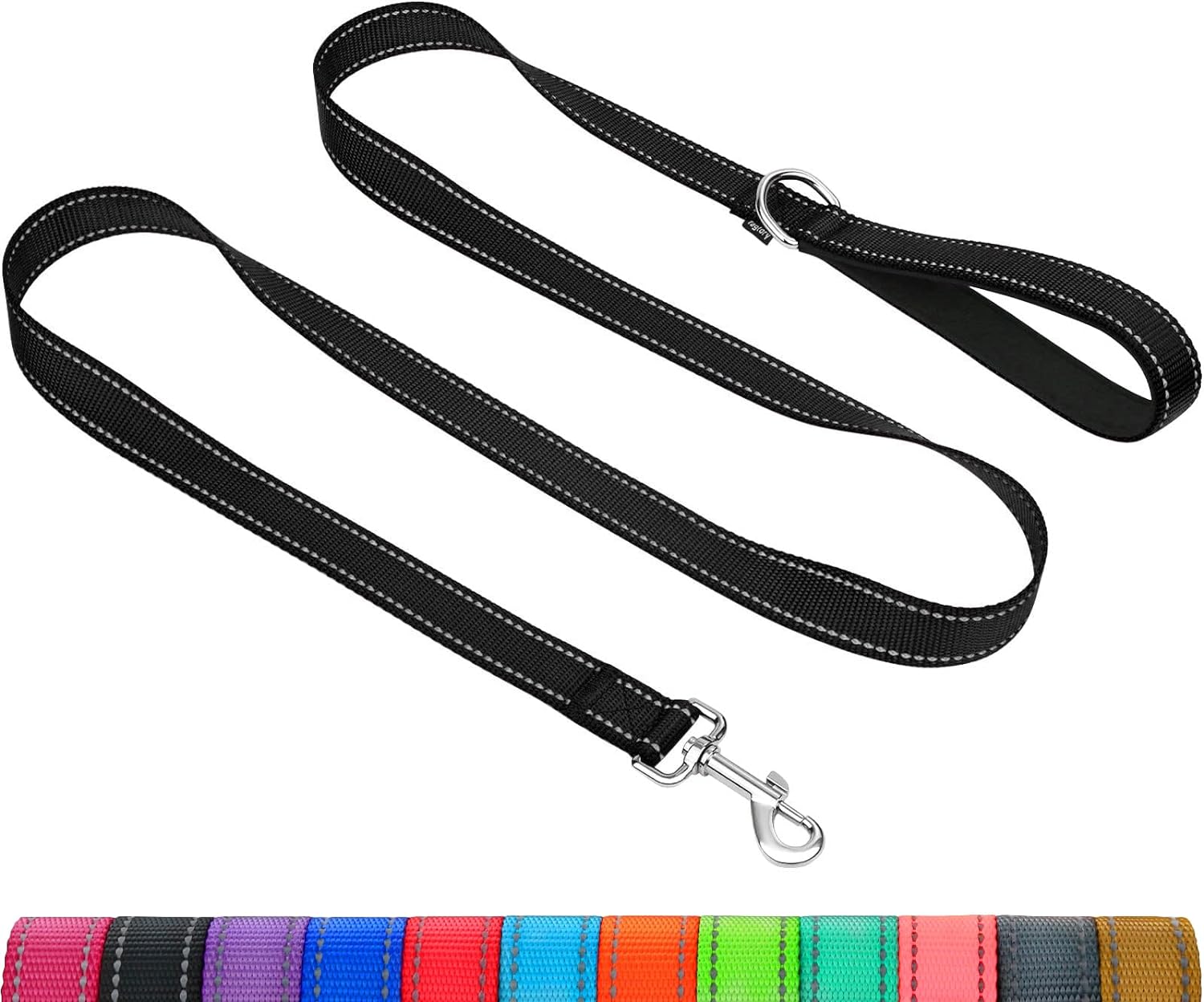 Taglory Hundeleine verstellbar 1,2m-1,8m reflektierend mit gepolsterter Handschlaufe