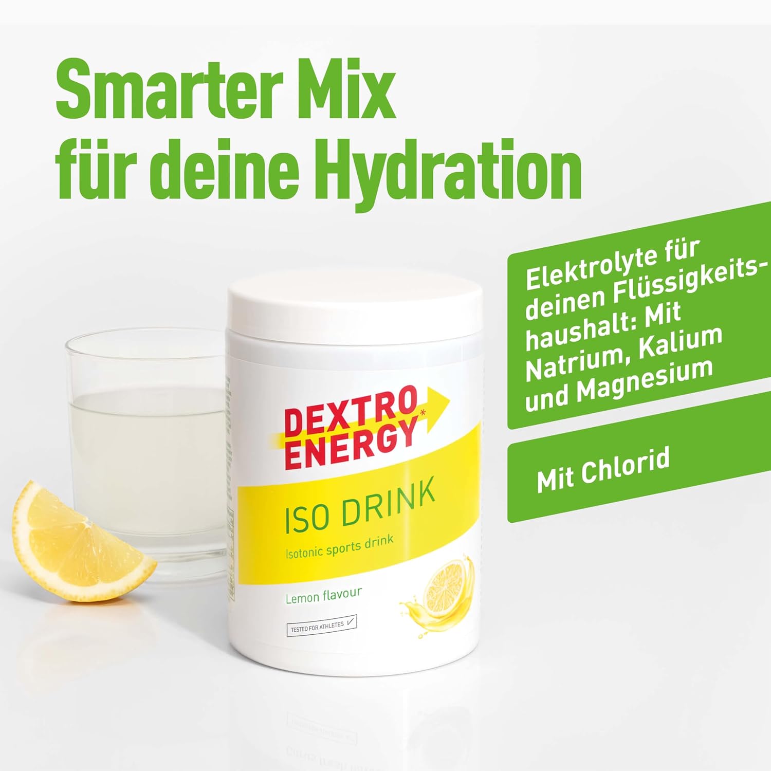 Dextro Energy Iso Drink Elektrolyte Lemon mit Natrium Magnesium Kalium vers