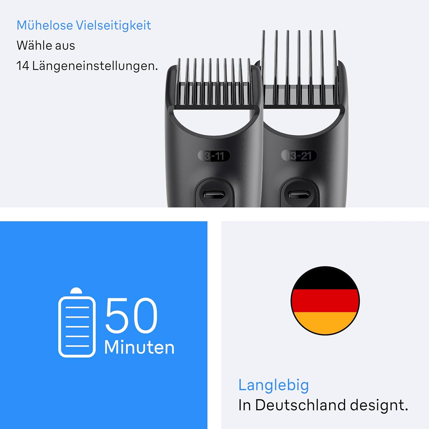 Braun Series 3 Multigroom 8in1 Bart- und Haarschneider Akku 50 Min