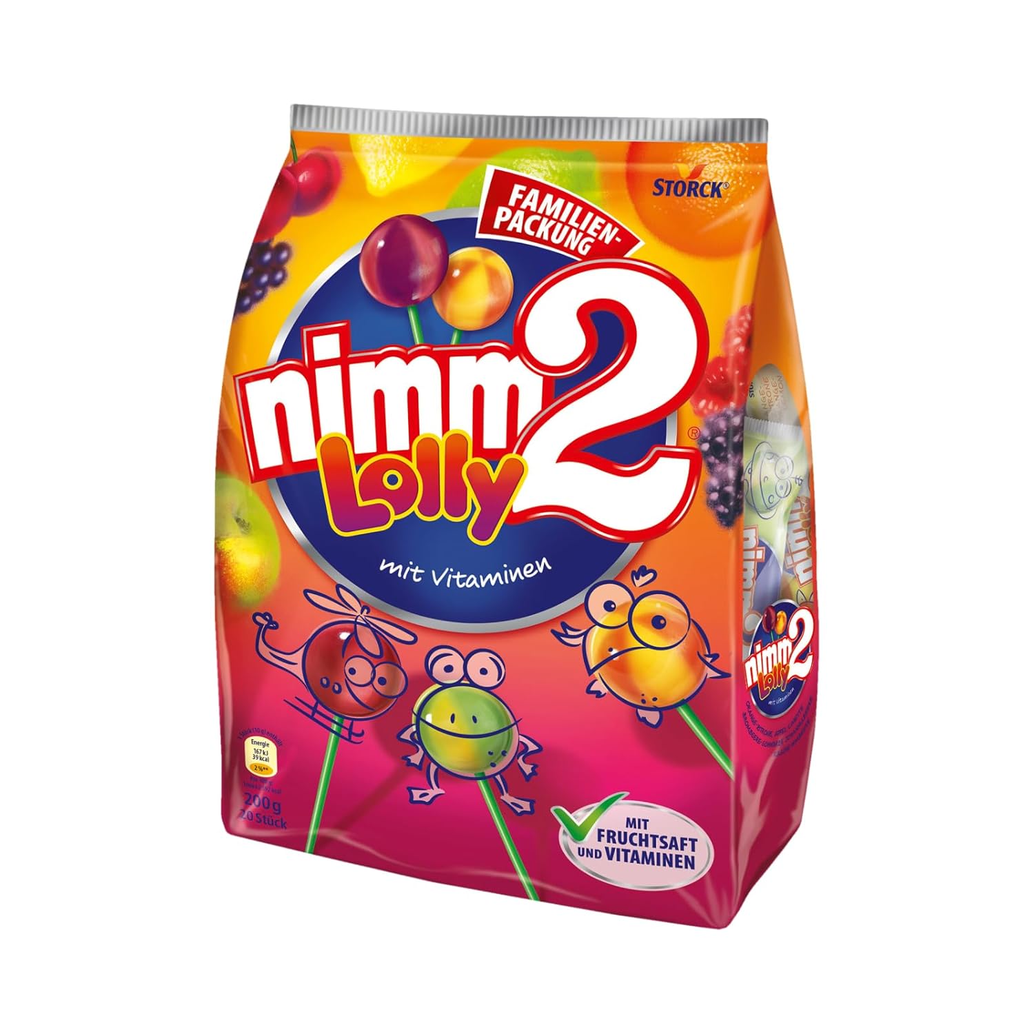 Nimm2 Lolly Frucht Lutscher Mix Fruchtlutscher