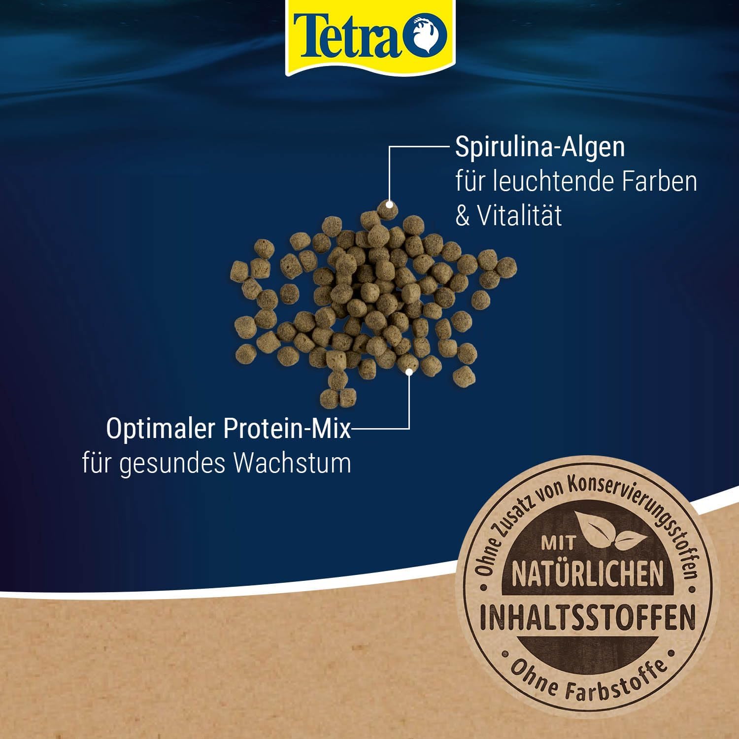 Tetra Cichlid Algae Pellets Fischfutter Spirulina Algen 500 ml Dose