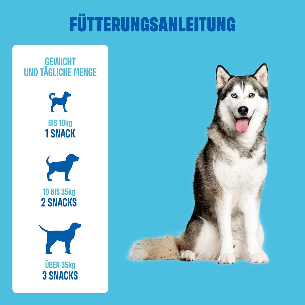 ivvi Multivitamin Hundeleckerli 270 g (60 Stück) mit Huhn, Probiotika, Omega‑3