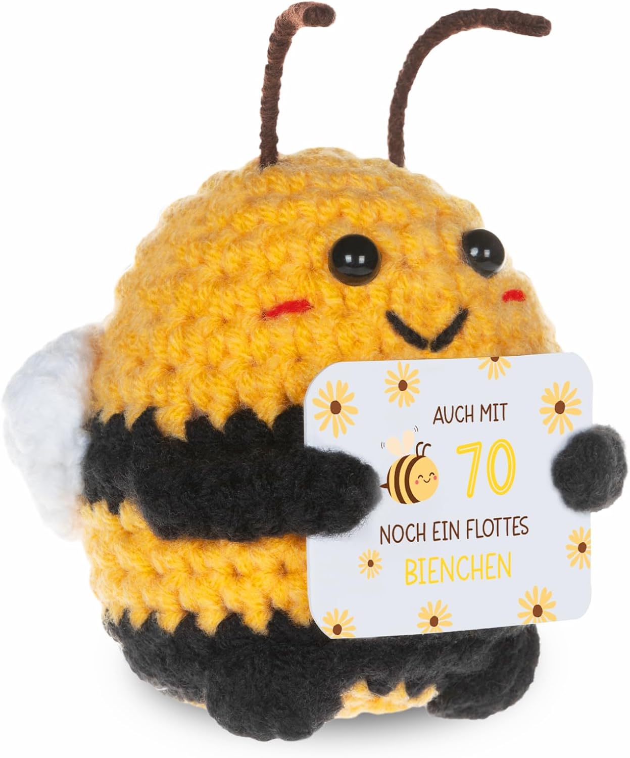 Mutter Geschenke Gluecksbringer Biene Pocket Hug positiv Stoff 1 Stueck