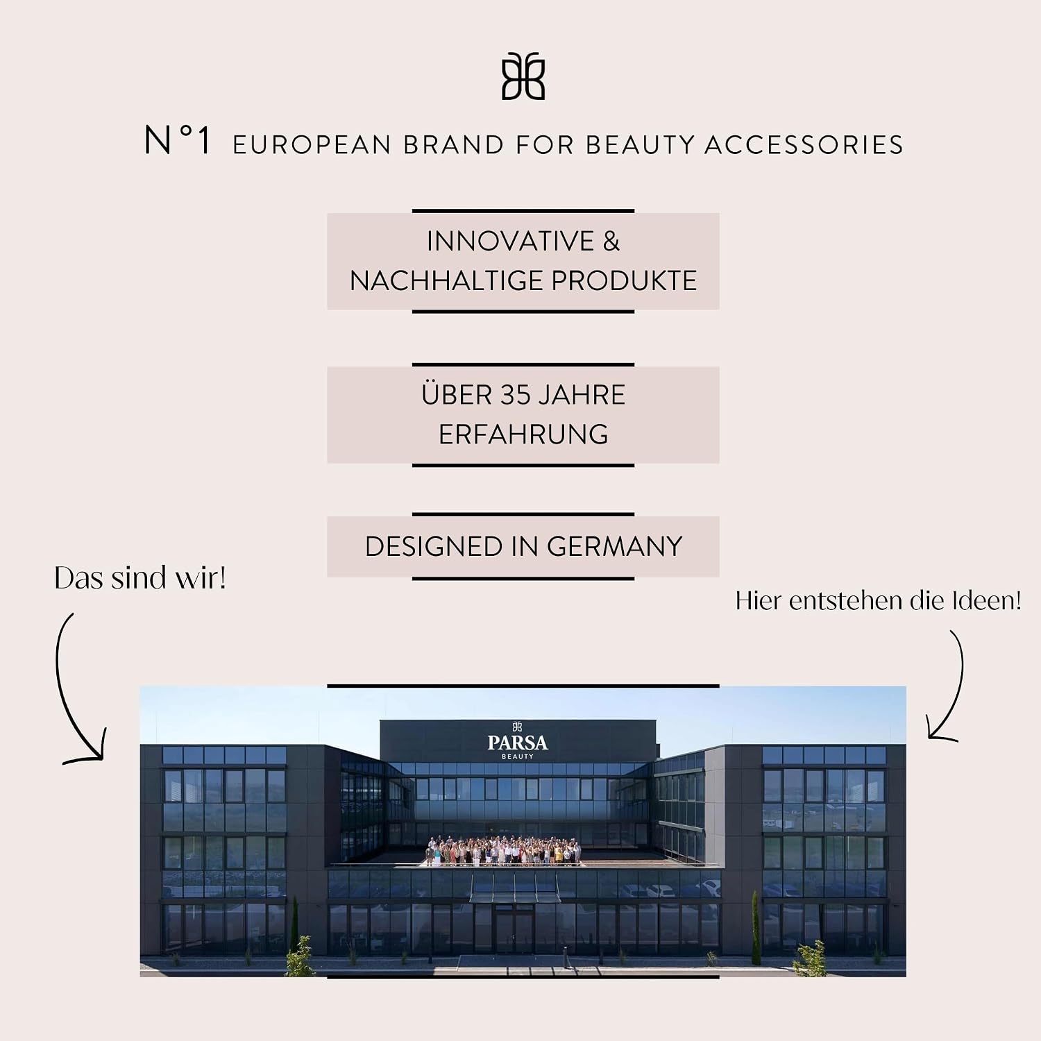 PARSA Beauty Haarbuerste lang schmal schwarz ohne Ziepen