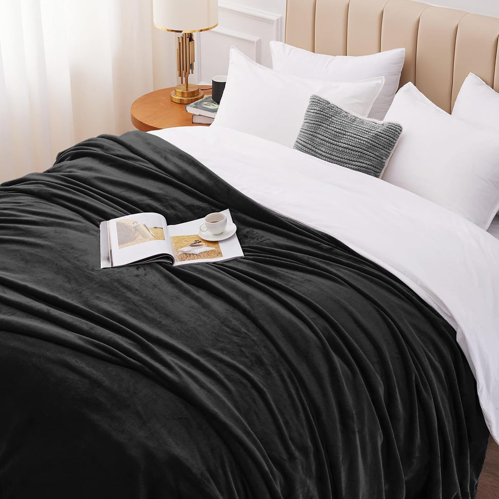 WAVVE Fleecedecke Grau 150x200 cm XL flauschig 150cm-240cm
