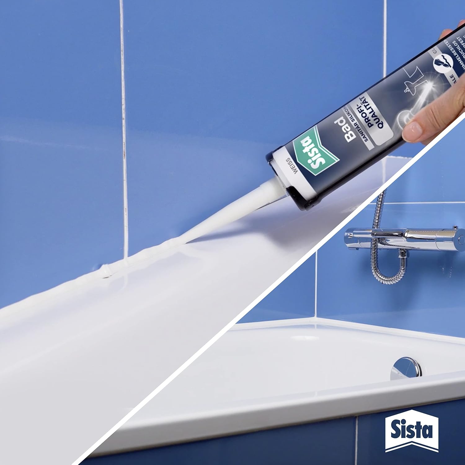 Sista Pattex Sanitaersilikon 280 ml weiss wasserfest geruchsneutral