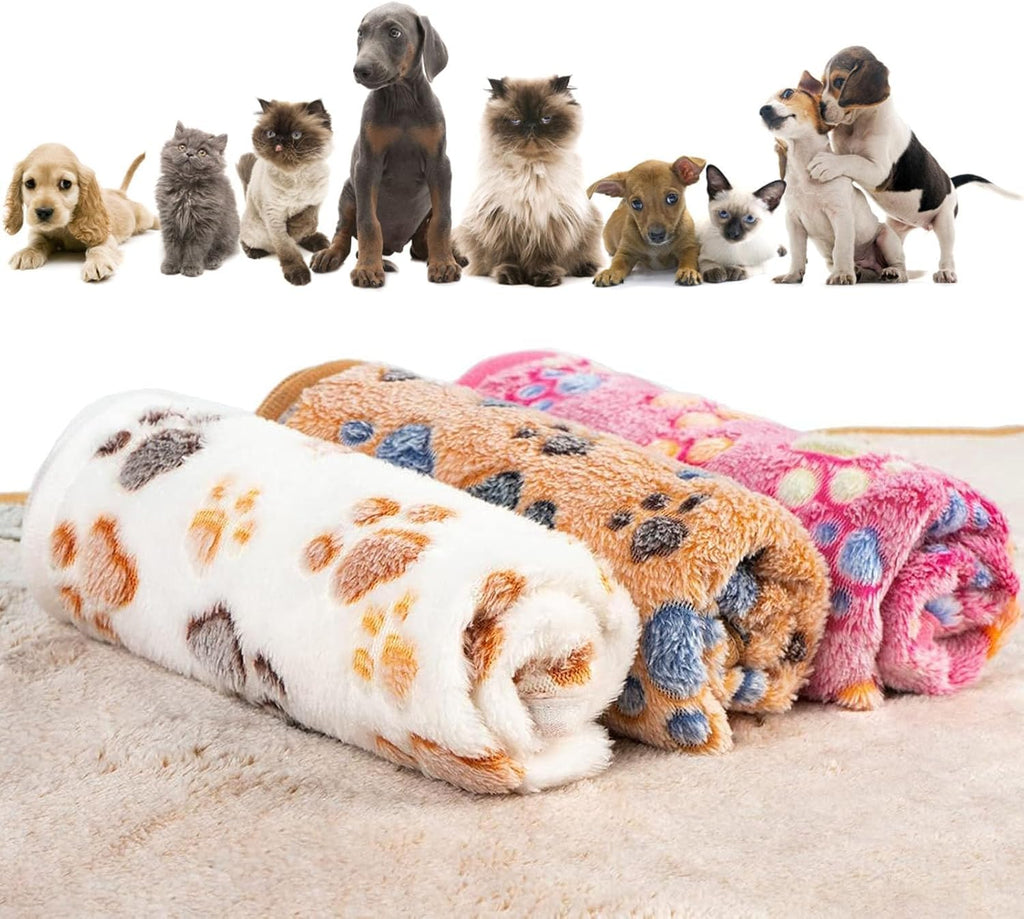 Katzendecke Flauschig Waschbar Haustierdecke 40x60 cm 3er Set