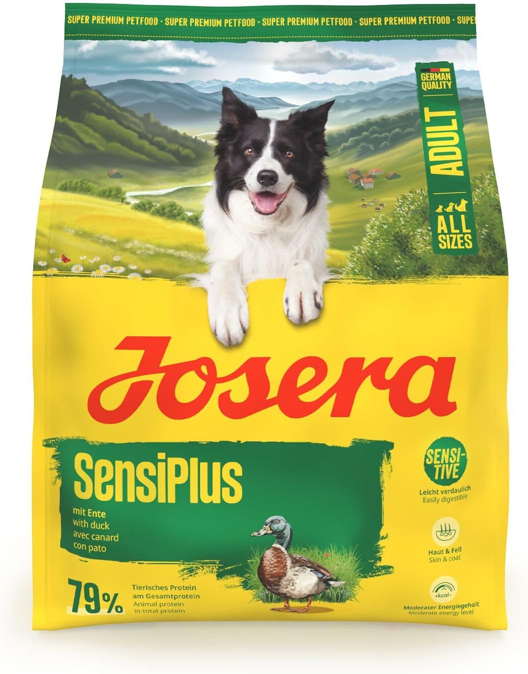 Josera SensiPlus Ente & Reis Trockenfutter fuer empfindliche Hunde