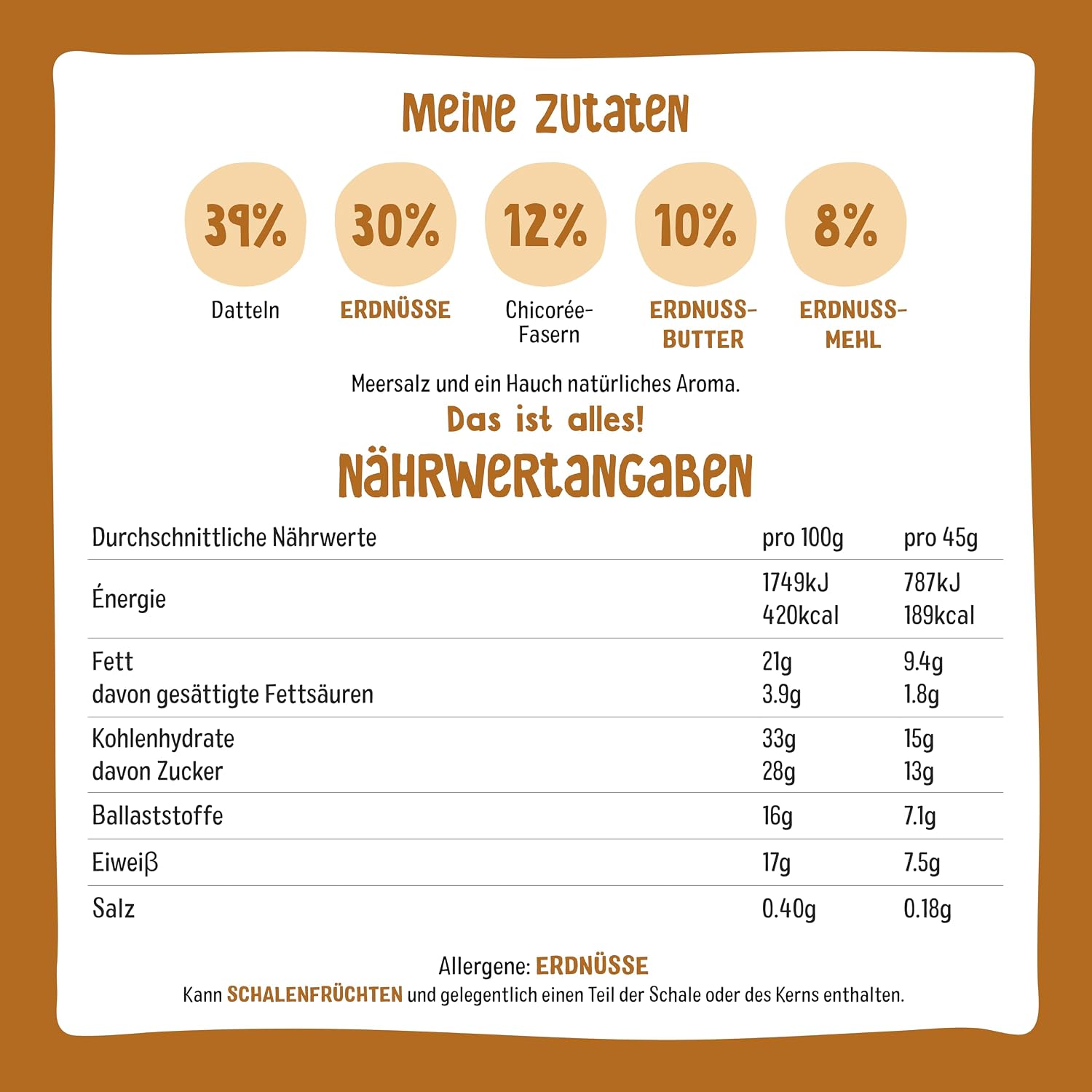 Nākd Protein Riegel Erdnussbutter vegan 16 x verschiedene Sorten