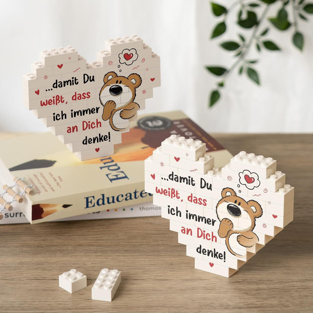Herzdekoration Ich liebe dich Geschenk fuer Paare Valentinstag Jahrestag