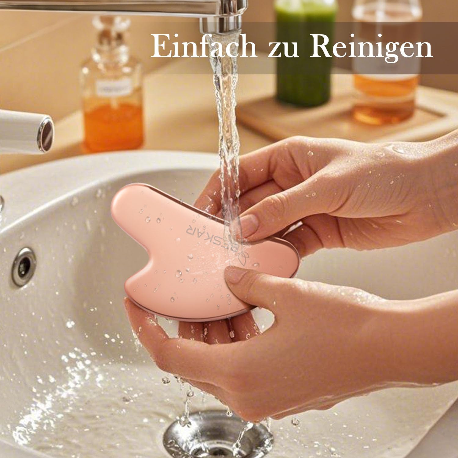 BESKAR Gua Sha Gesichtswerkzeug Edelstahl Jawline Massage Anti-Falten