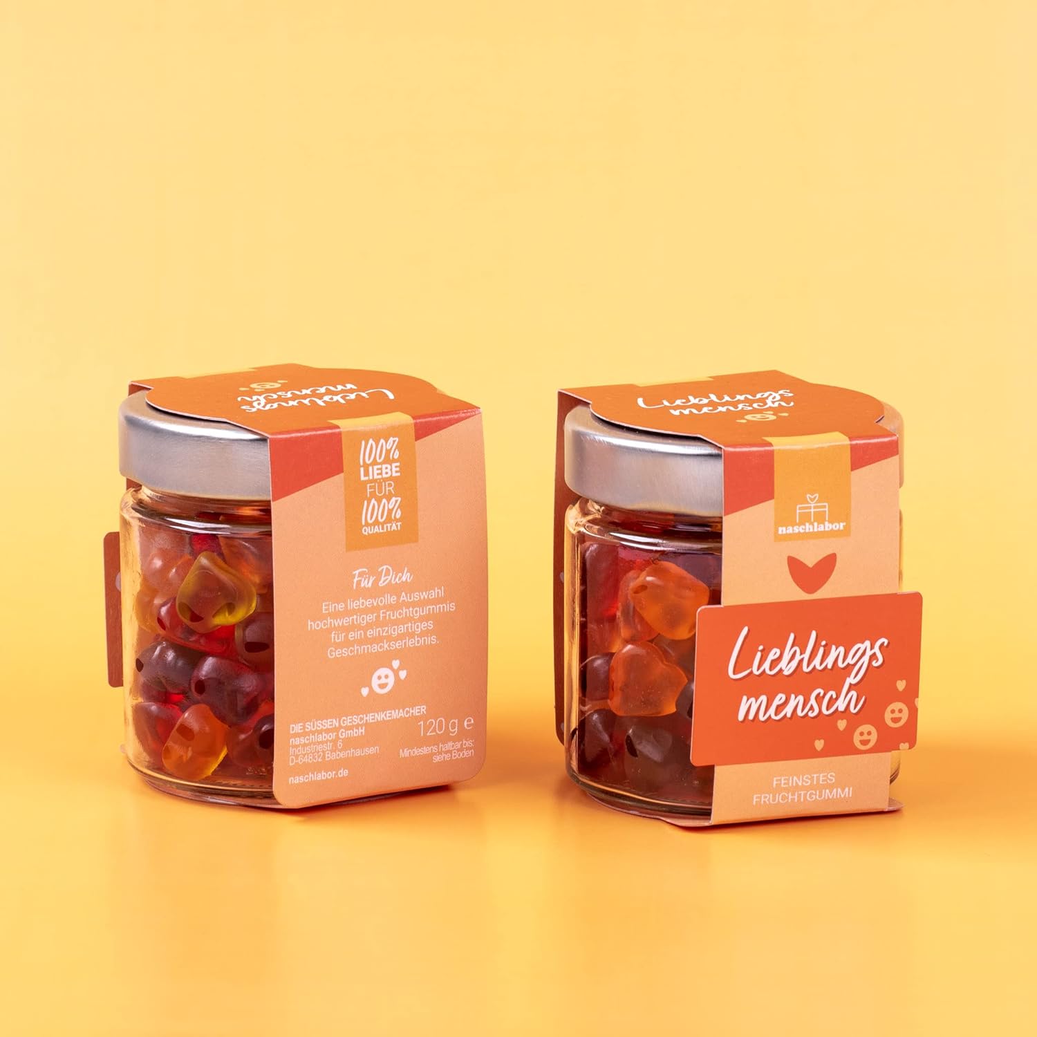 Fruchtgummi Geschenkglas Lieblingsmensch Valentinstag Mitbringsel