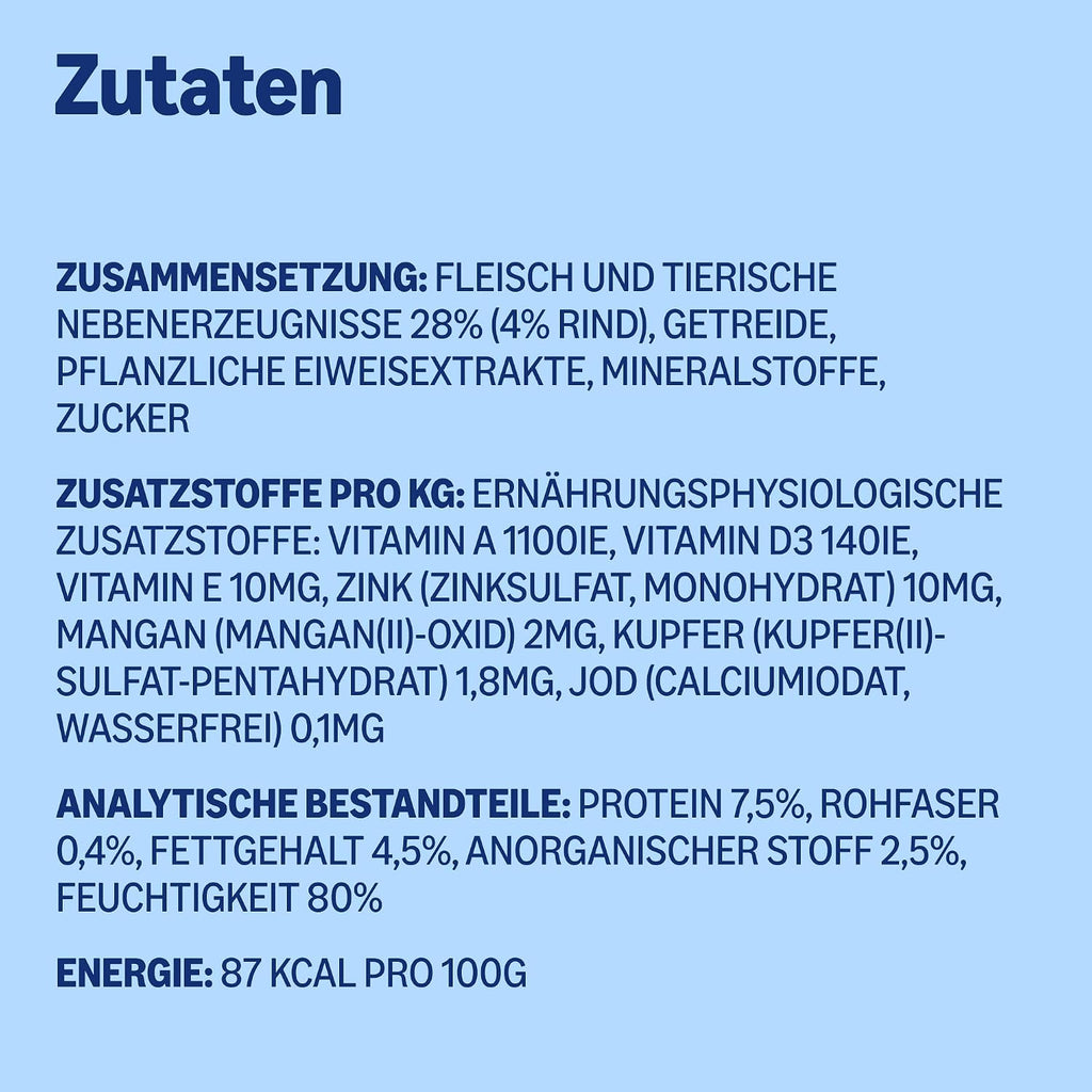 Hundefutter nass Rind in Dosen verschiedene Sorten