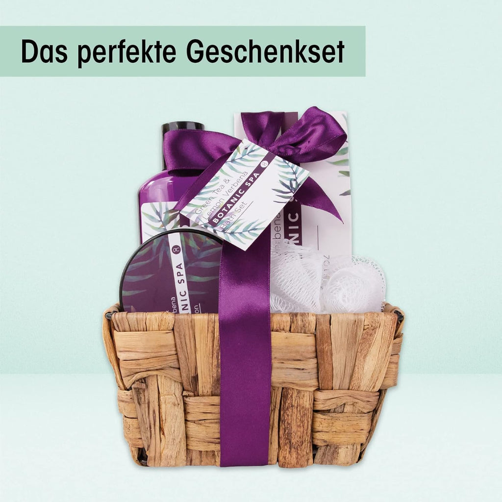 Accentra Badeset Olive Spa 4-teilig Damen Wellness Geschenkset Bade-Set