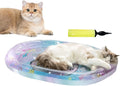 Aufblasbare Katzenwassermatte S-M, faltbares Kuehlkissen rechteckig fuer Katzen Hu