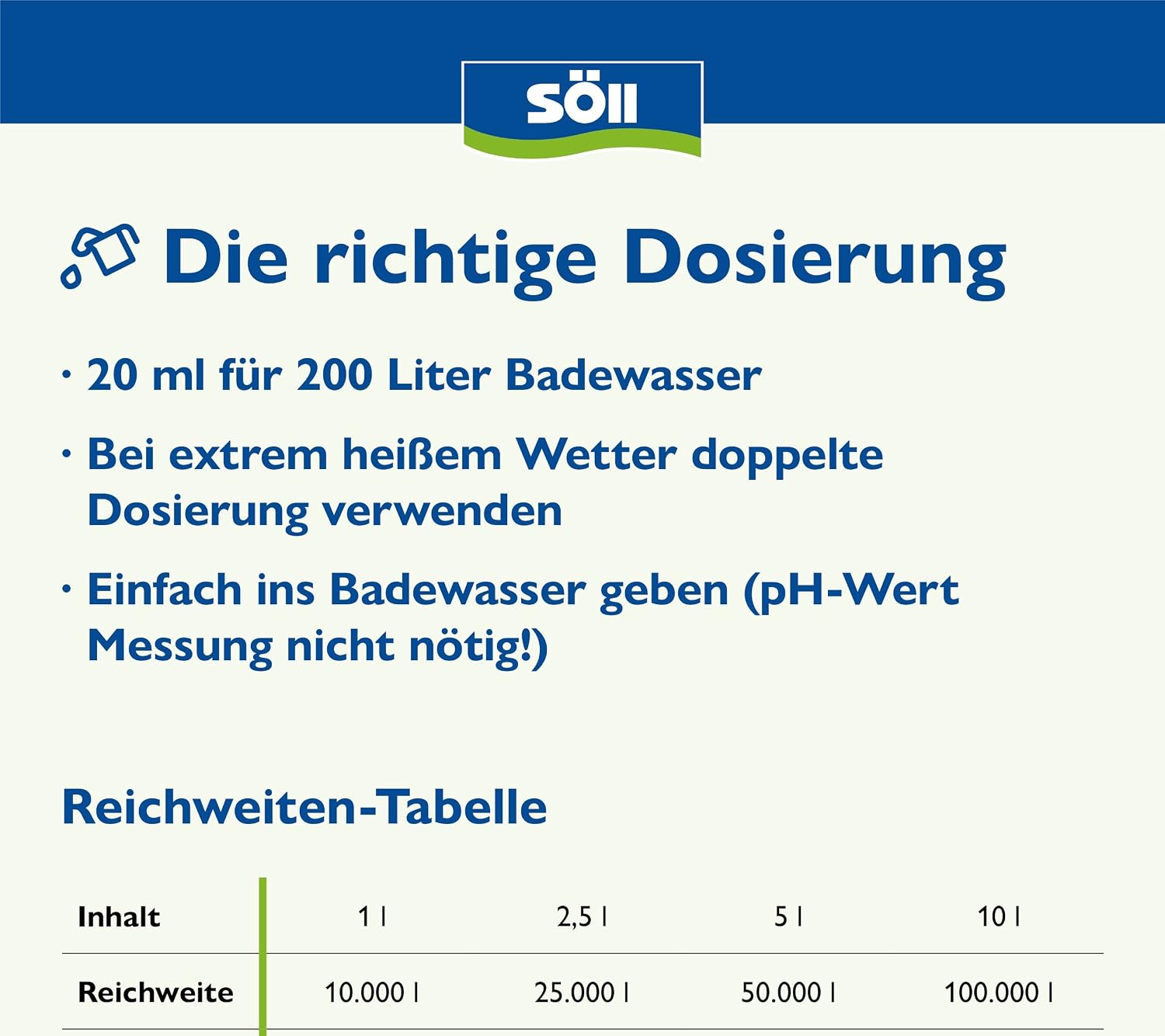 Soell AquaDes Desinfektion fuer Pool Wasserpflege gegen Bakterien
