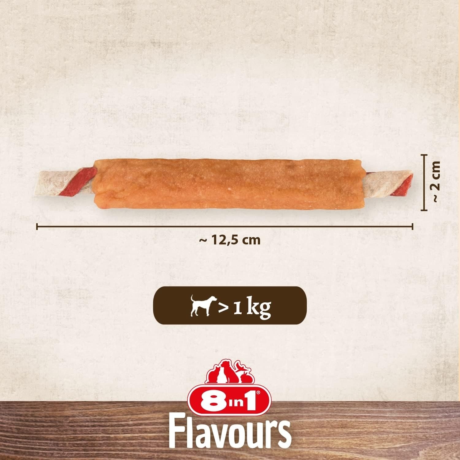 8in1 Hunde Kaustangen Triple Flavour Beutel 3er Pack