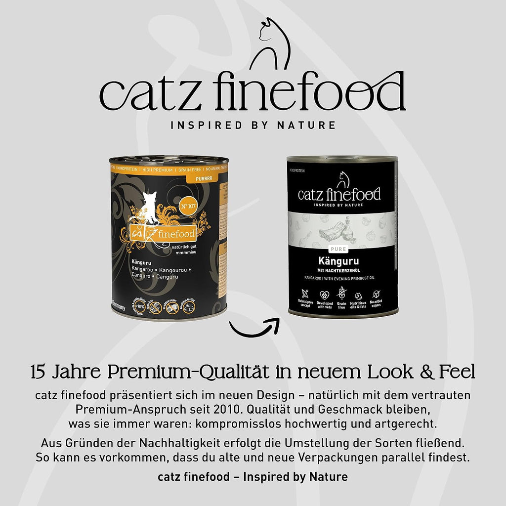 catz finefood Purrrr Kaenguru Monoprotein Nassfutter fuer Katze 16x85g