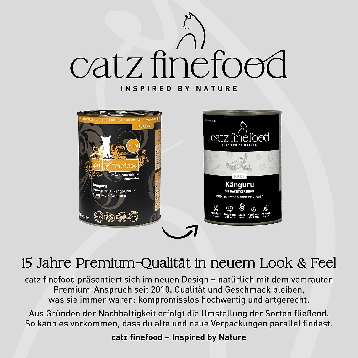 catz finefood Purrrr Kaenguru Monoprotein Nassfutter fuer Katze 16x85g