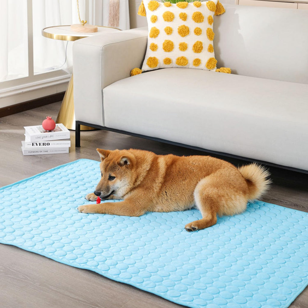 YXHZVON Kuehlmatte fuer Hunde 70x55 cm L waschbar selbstkuehlend Rosa