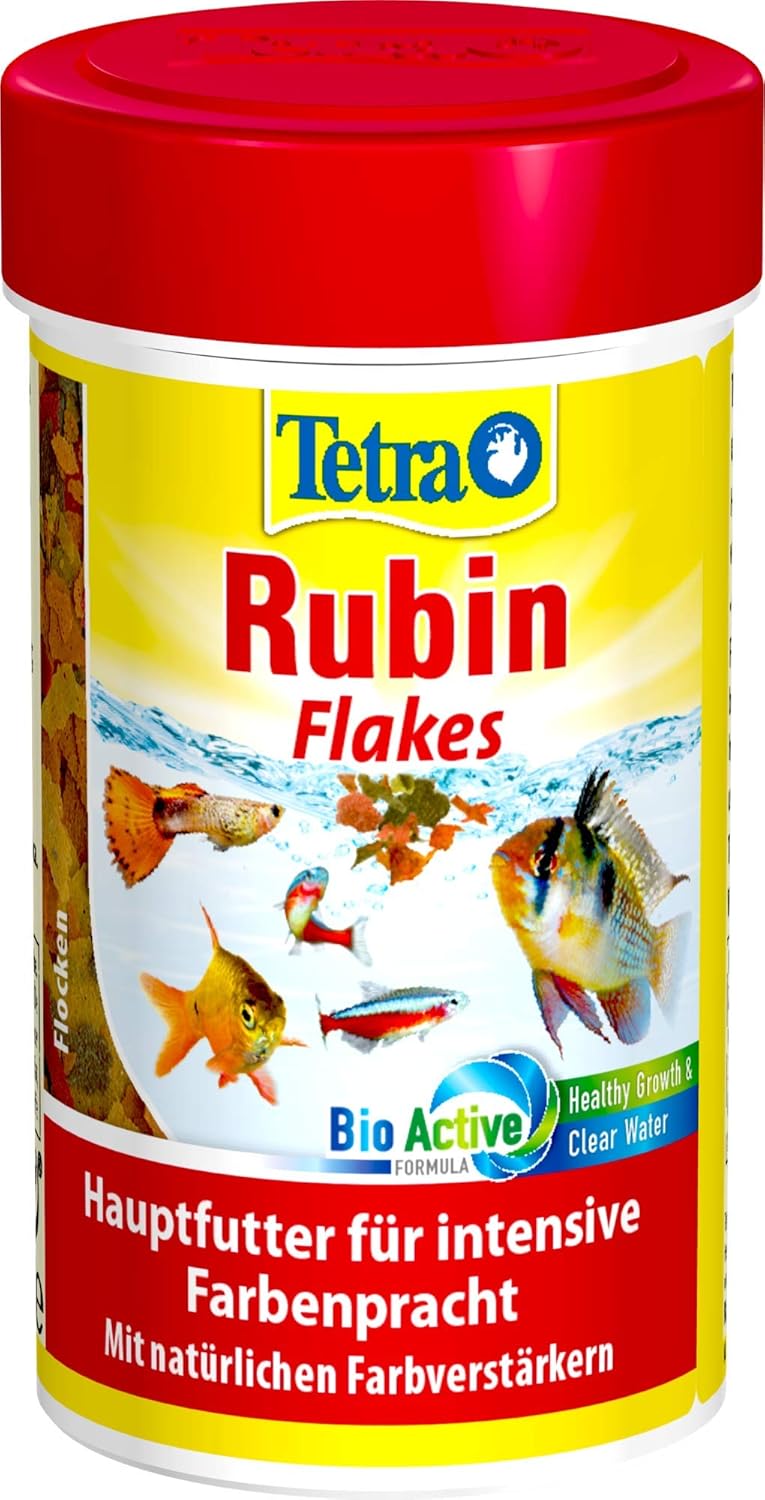 Tetra Rubin Flakes Fischfutter fuer farbintensive Zierfische