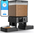 oneisall Futterautomat Katze mit 2 Naepfen WiFi App Steuerung Voice Recorder