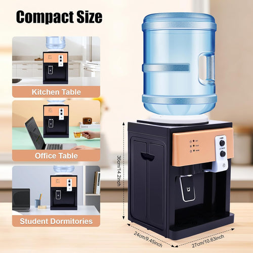 5L Elektrischer Wasserspender, Buero Kalte/Heisse Wasser Maschine 220V 550W, mit A