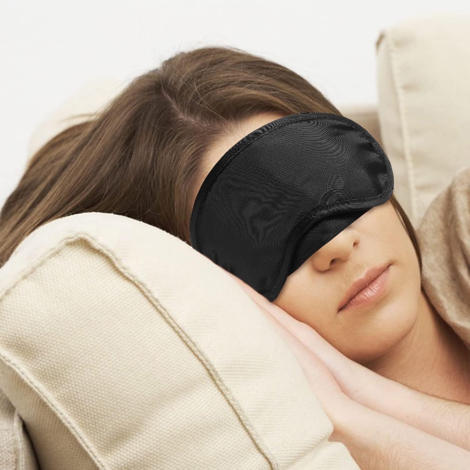 Schlafmaske 24er Set lichtdicht weich verstellbar fuer Herren Damen Kinder