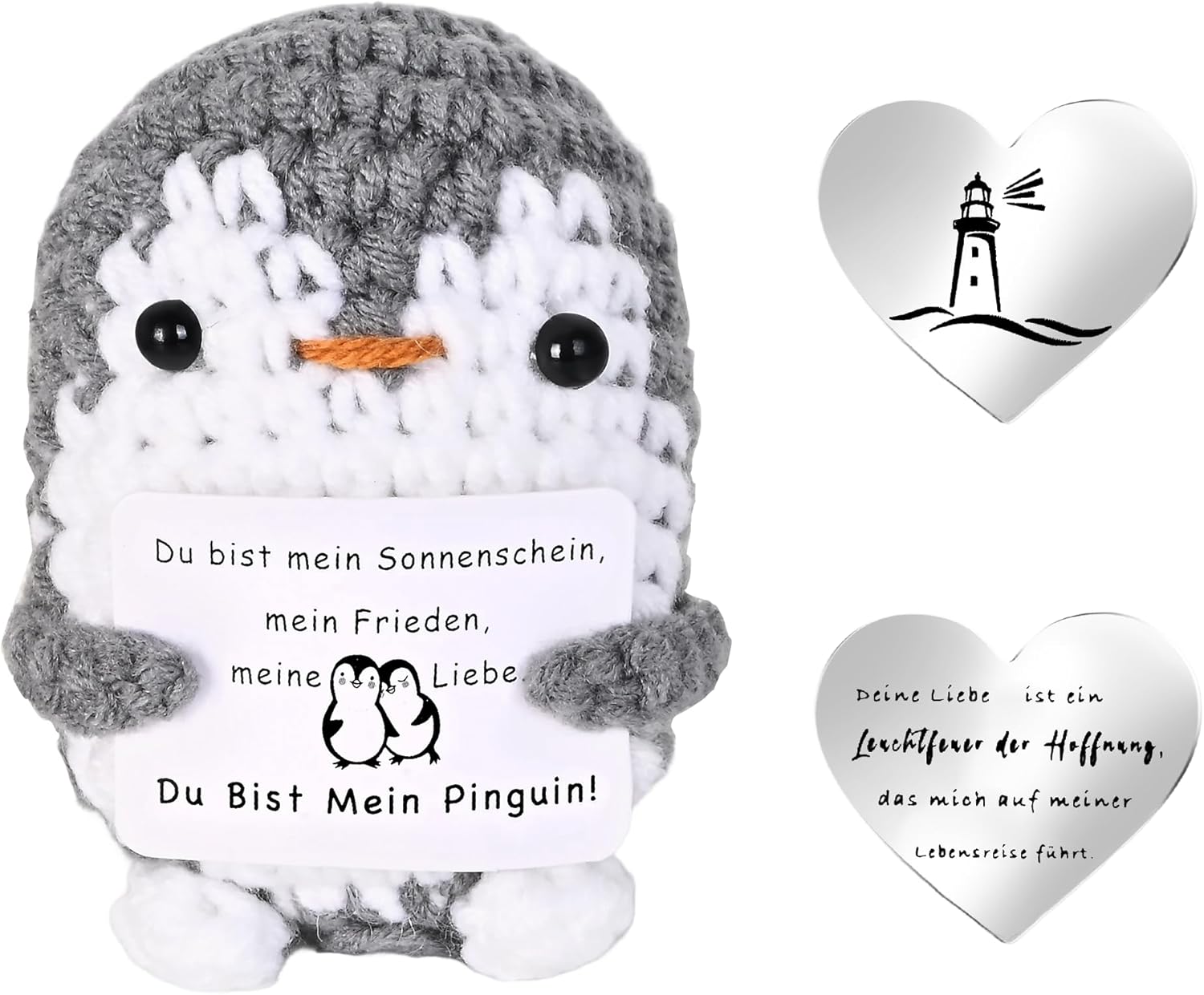 Positive Pinguin Geschenk Ich liebe dich Geschenk Jahrestag fuer Paare