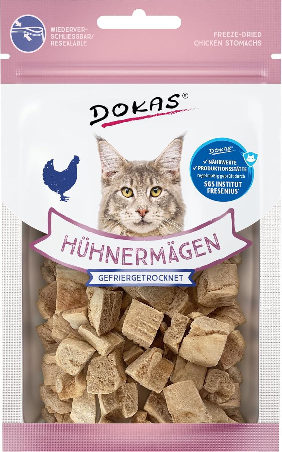 DOKAS gefriergetrocknete Innereien Katzenleckerlis getreidefrei