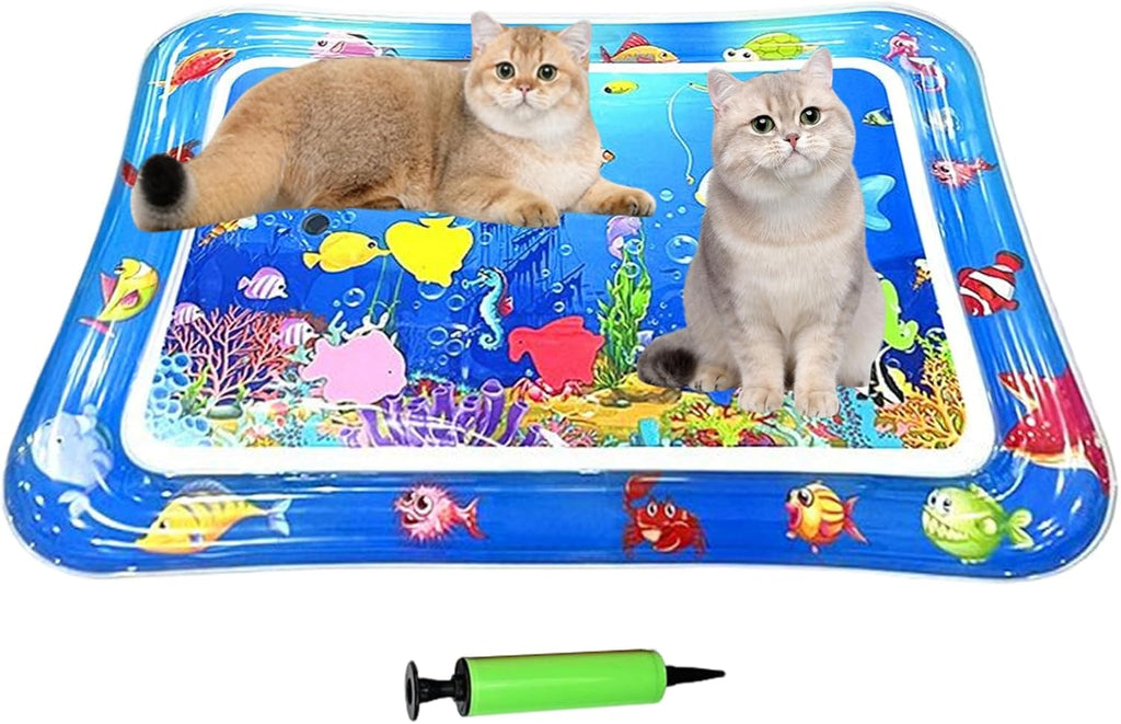Wassermatte fuer Katzen 66x47 cm aufblasbar sensorisch interaktiv Kissen
