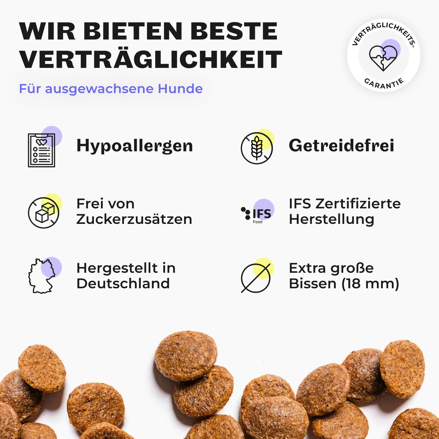 Hey Holy Bulldoggen Trockenfutter getreidefrei hypoallergen mit Lachs
