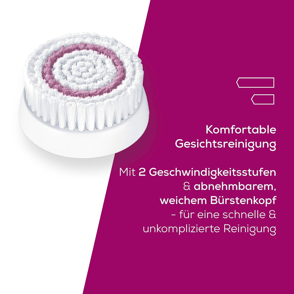 Beurer FC 45 Gesichtsreinigungsbuerste wasserdicht 2 Stufen Weiss