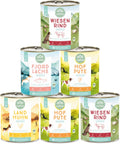Bio Nassfutter fuer Hunde 12x400g - purinarm glutenfrei fettarm fuer Adult & Senio