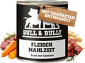 BULL & BULLY Nassfutter Rind mit Gemüse 91% Fleisch für aktive Hunde