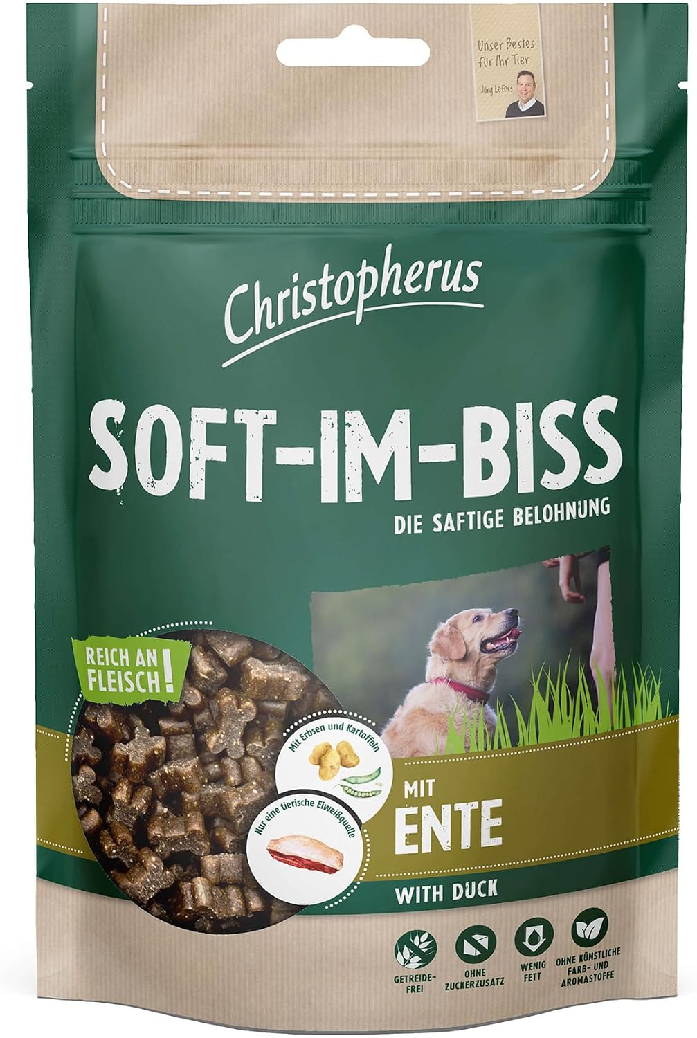 Christopherus Soft-Im-Biss Forelle + Insekt Leckerli fuer Hunde verschieden