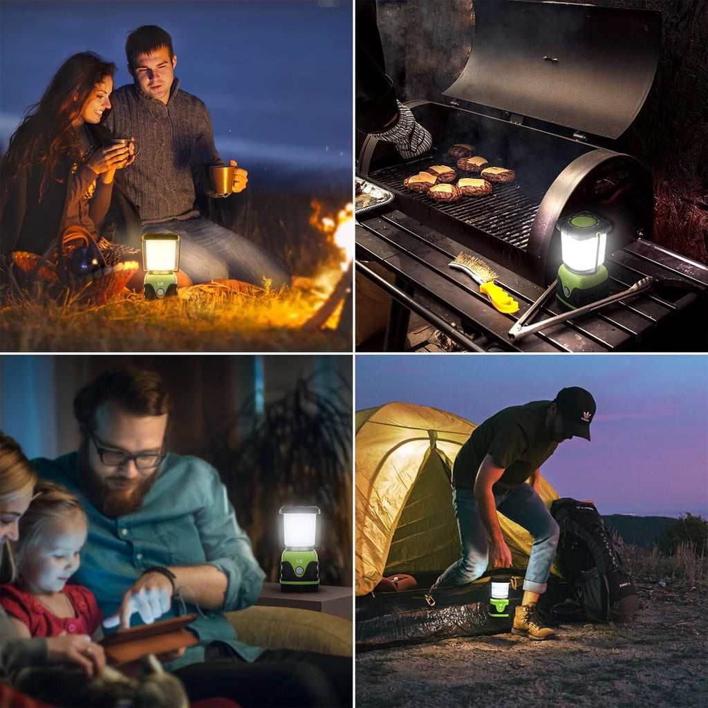 LE LED Campinglampe 1000 Lumen dimmbar 3 Stufen batteriebetrieben