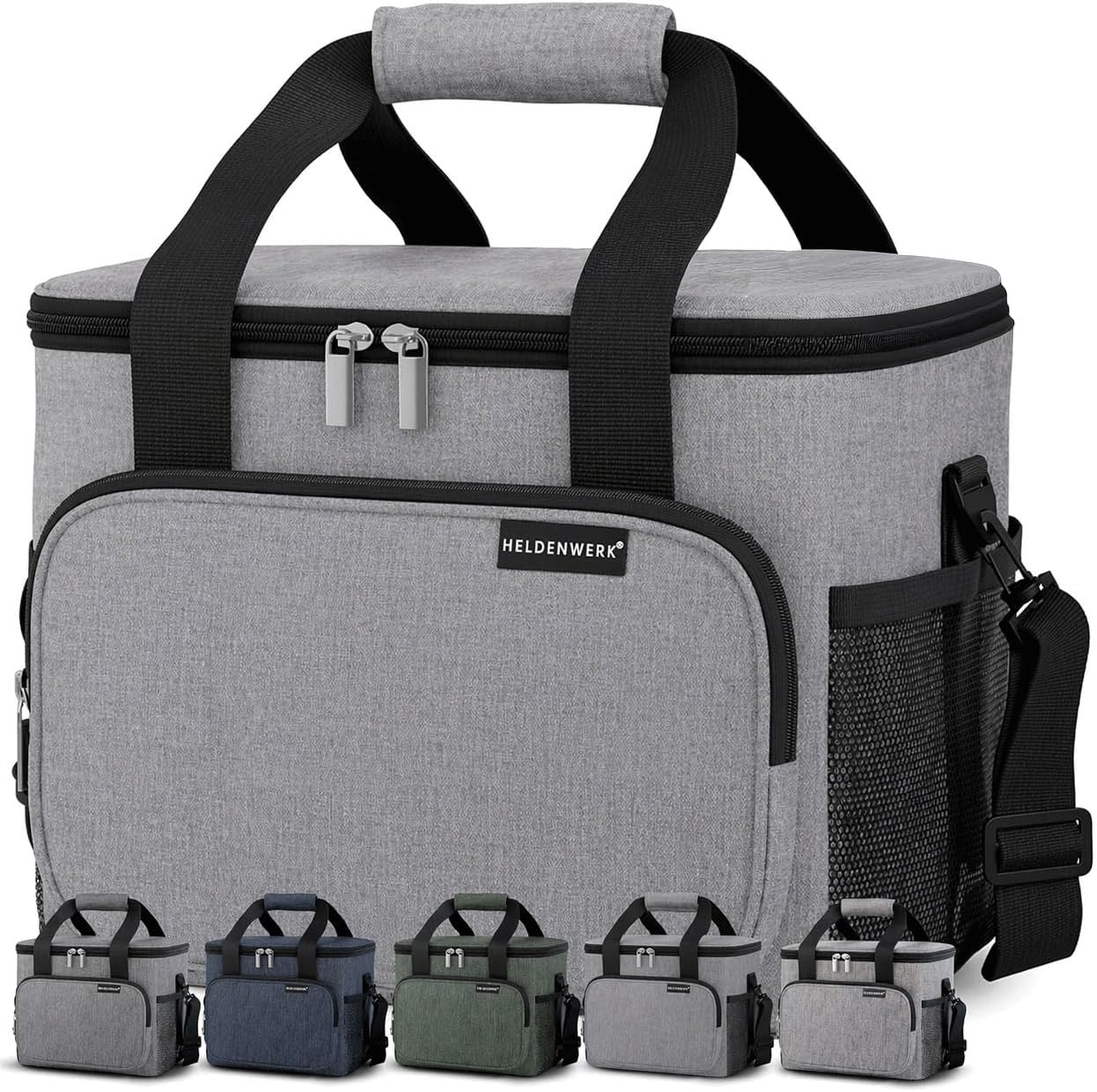 HELDENWERK faltbare Kuehltasche wasserdicht auslaufsicher 12 Std.