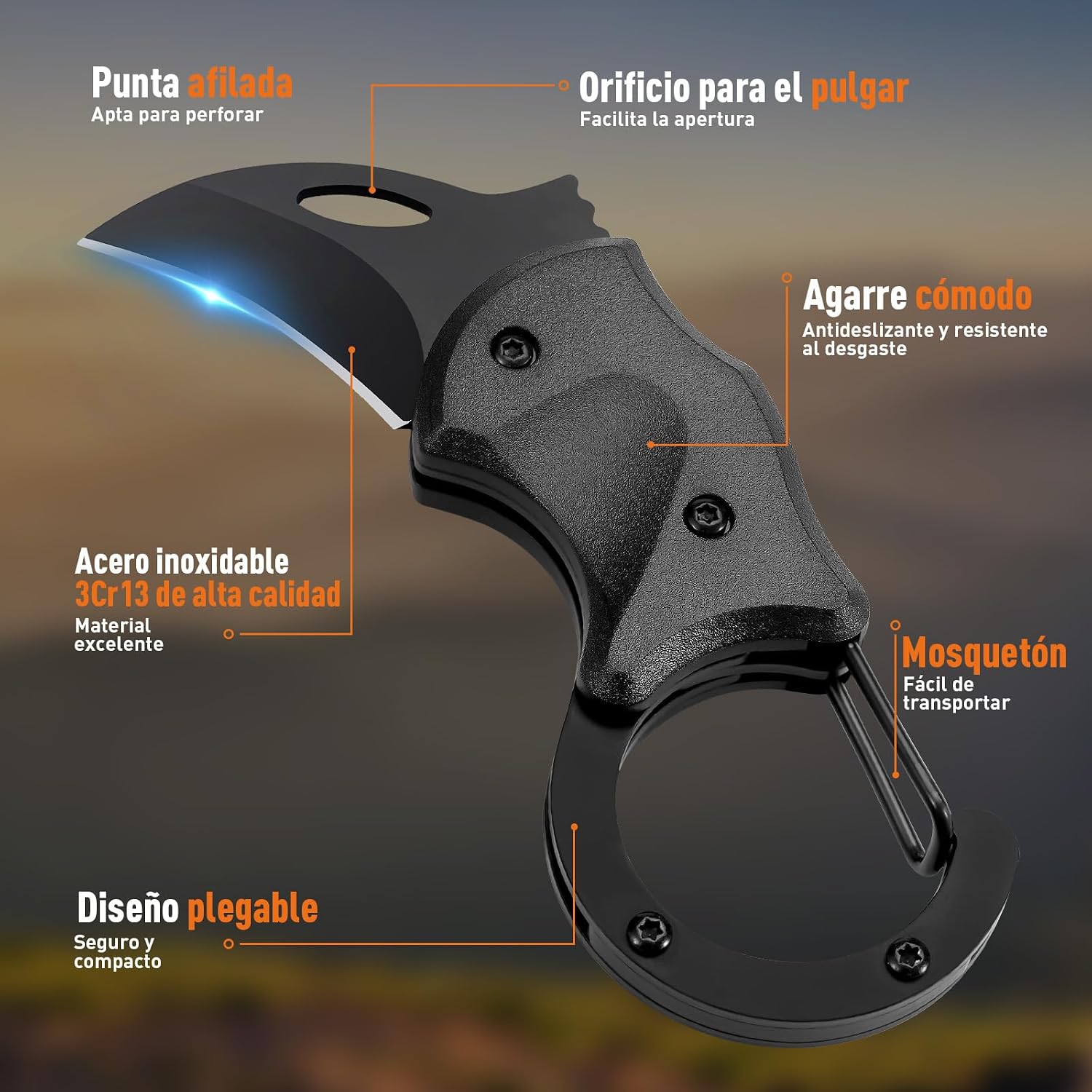 ZOOI Taschenmesser Klappmesser Multitool Outdoor Geschenk fuer Maenner
