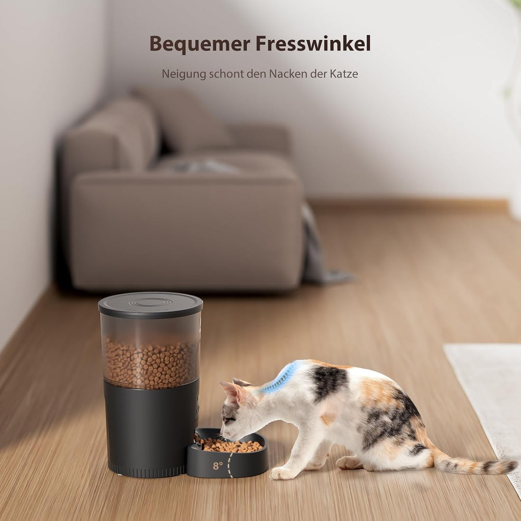 IMIPAW Futterautomat Katze, WiFi, APP-Steuerung, Mahlzeiten